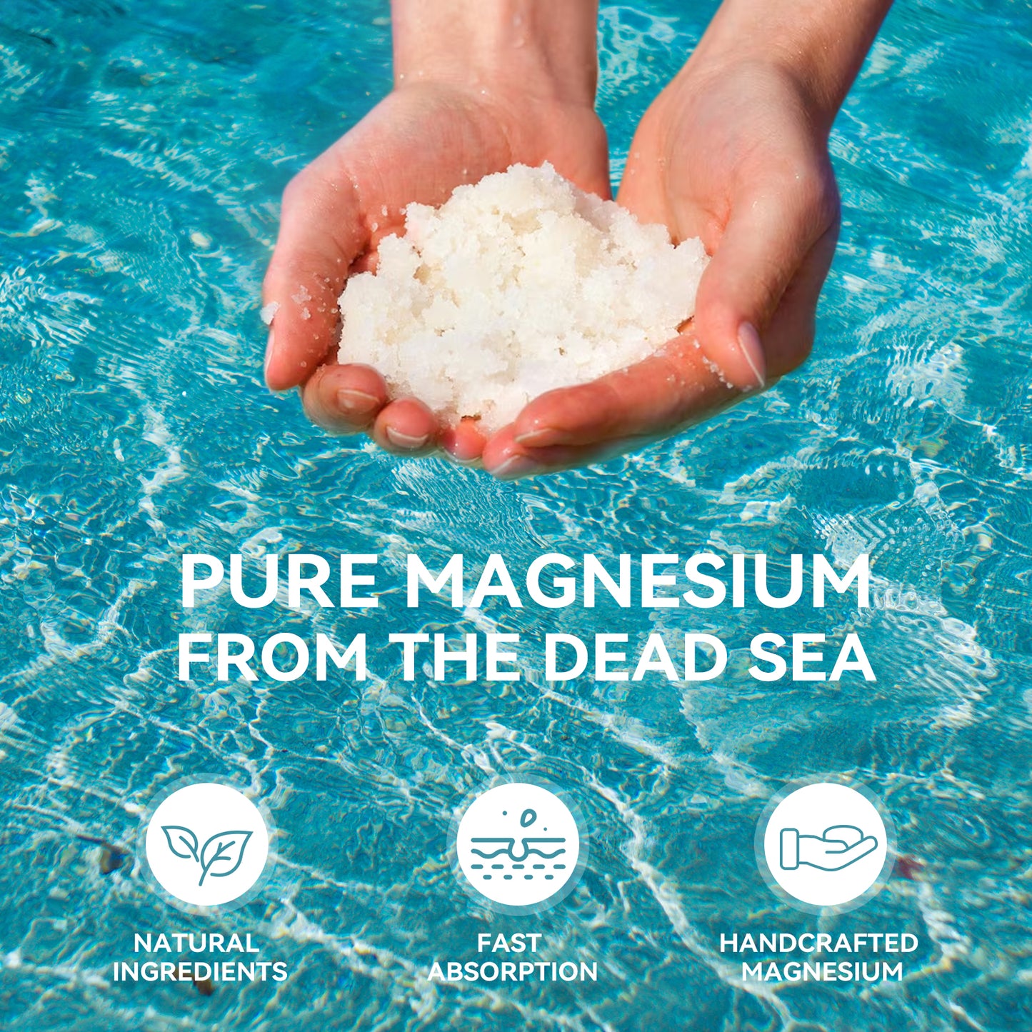 Magnesium Cream for Sleep, Magnesium Lotion from The Dead Sea - Natural Ingredients - Made in USA - Use Day and Night, Lavender Magnesium Cream Relieves Sleep, Muscle Spasms, Reduce Fatigue-4 oz